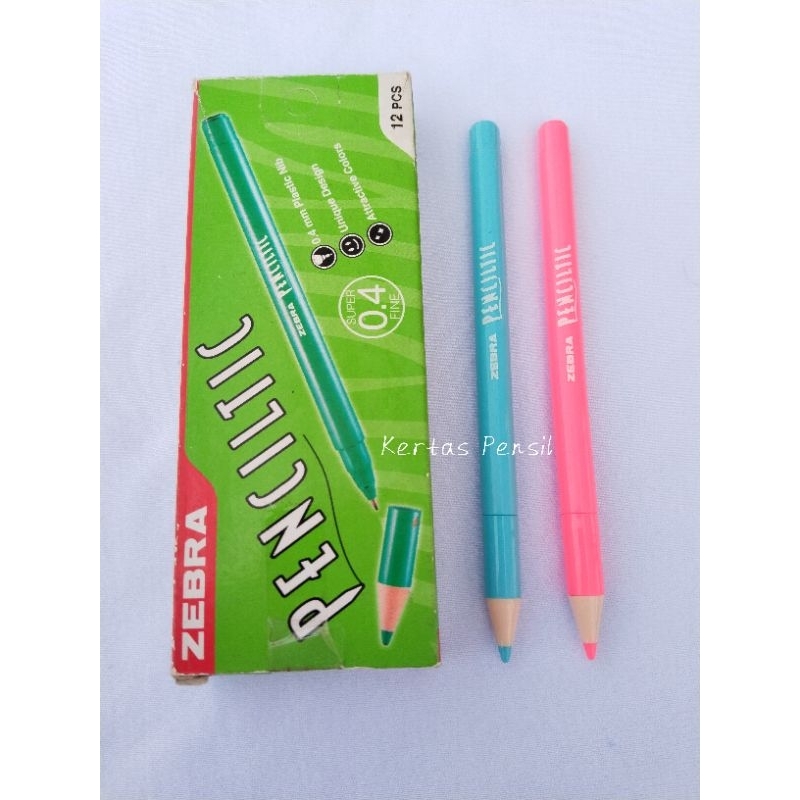 

Penciltic 0.4mm / Pulpen Warna / Pensil tik Zebra Mix Warna