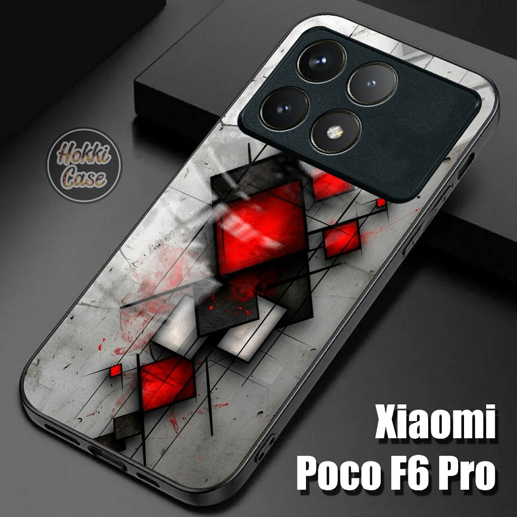 Softcase Poco F6 Pro - Case Glass Kaca Poco F6 Pro - Casing Poco F6 Pro 5G - Silikon Poco F6 Pro - F