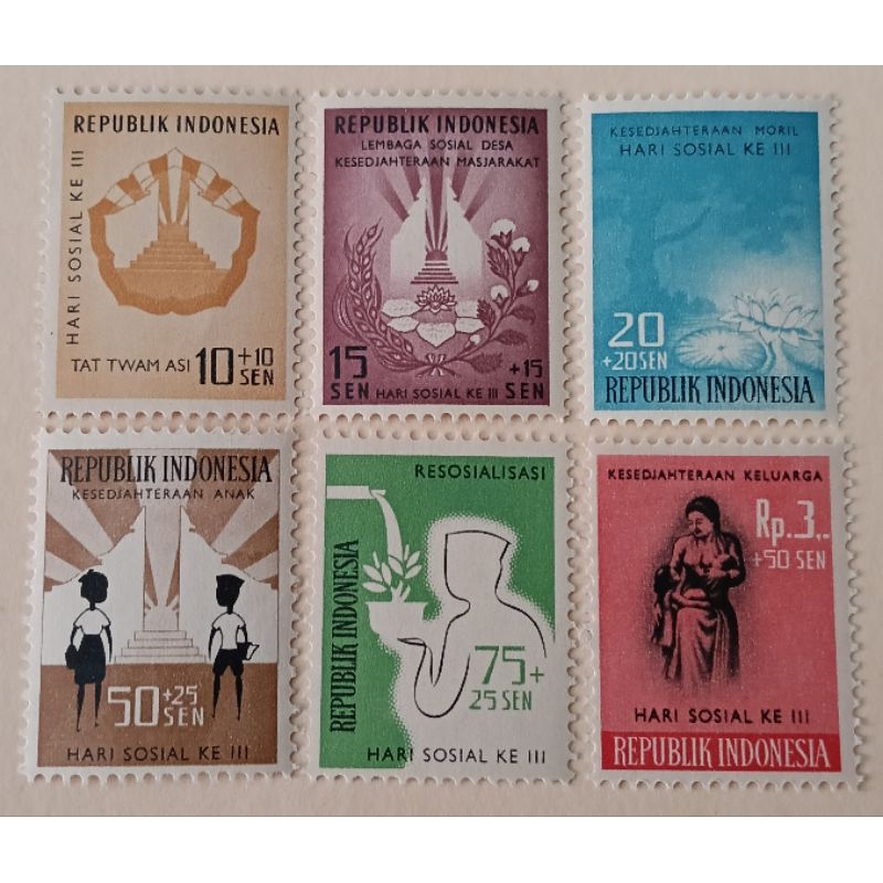 

Prangko Lawas Indonesia Set Komplit Hari Sosial Ke III THN 1960