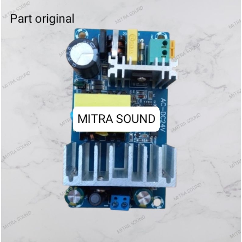 Smps 24 volt 6 amper power supply ac to dc adaptor 24v 6a mitra sound modul elektronik original