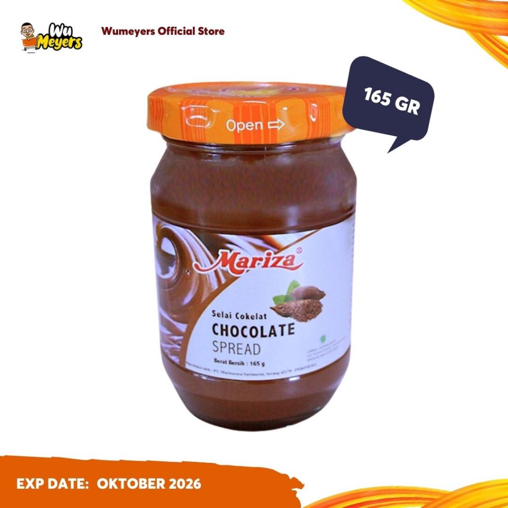 

Mariza Chocolate Jam - Selai Oles Coklat 165gr