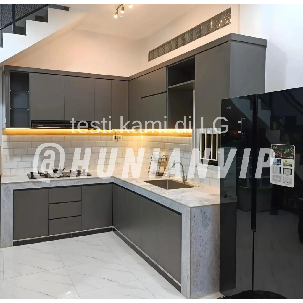Kitchen set surabaya / Rak dapur full aluminium acp