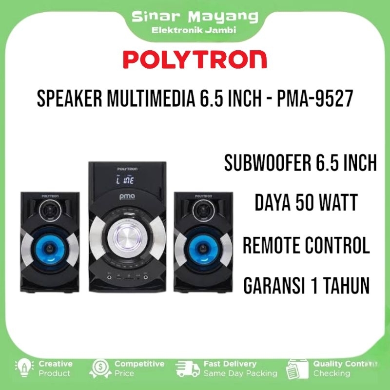 Speaker Multimedia POLYTRON PMA-9527/ Speaker Active Bluetooth POLYTRON/ Garansi Resmi POLYTRON