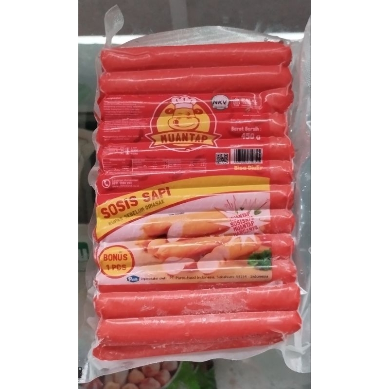 

MUANTAP Sosis Sapi 450gr isi 25 pcs