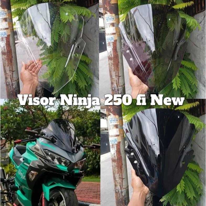 VISOR WINDSHIELD KAWASAKI NINJA 250 FI NEW 2018 2019 2020 2021 2022 VISOR NINJA 250 FI NEW STANDAR B