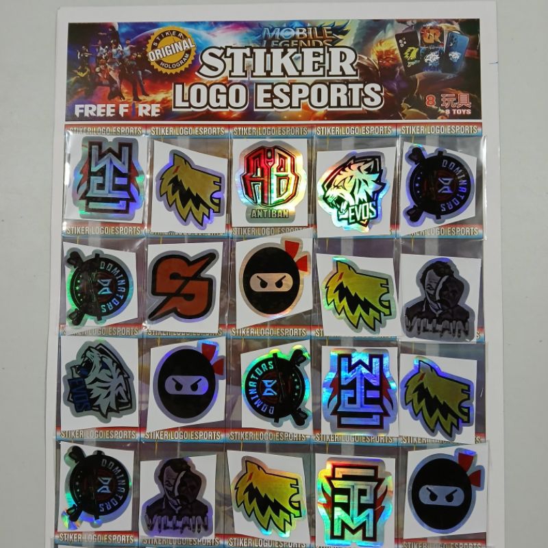 

stiker logo esports 1pcs 4cm