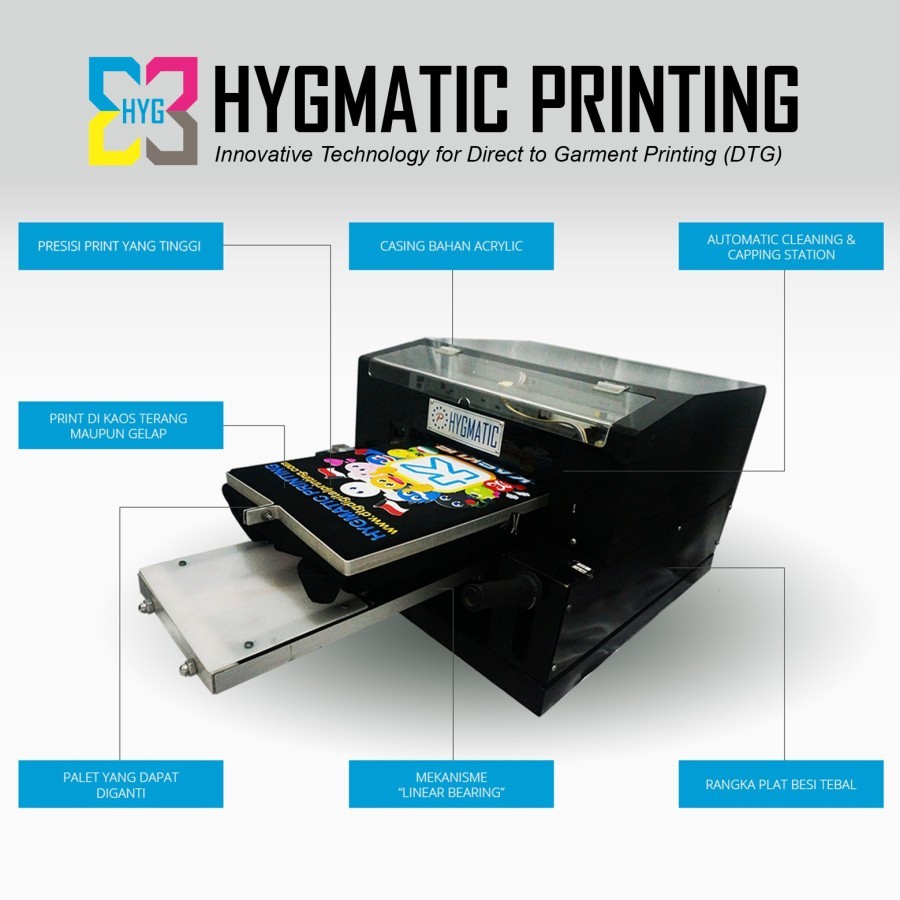 Printer DTG HYGMATIC - HIGH TECH A3+ V.3
