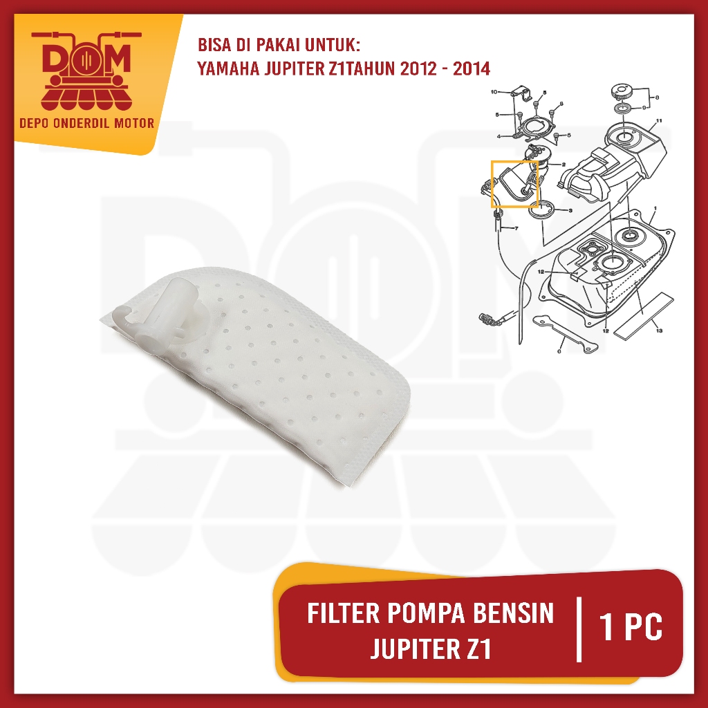 Filter Pompa Bensin Jupiter Z1 (PSP) Saringan Pampers Pempes Pompa Bensin Fuel Pump Yamaha VegaForce
