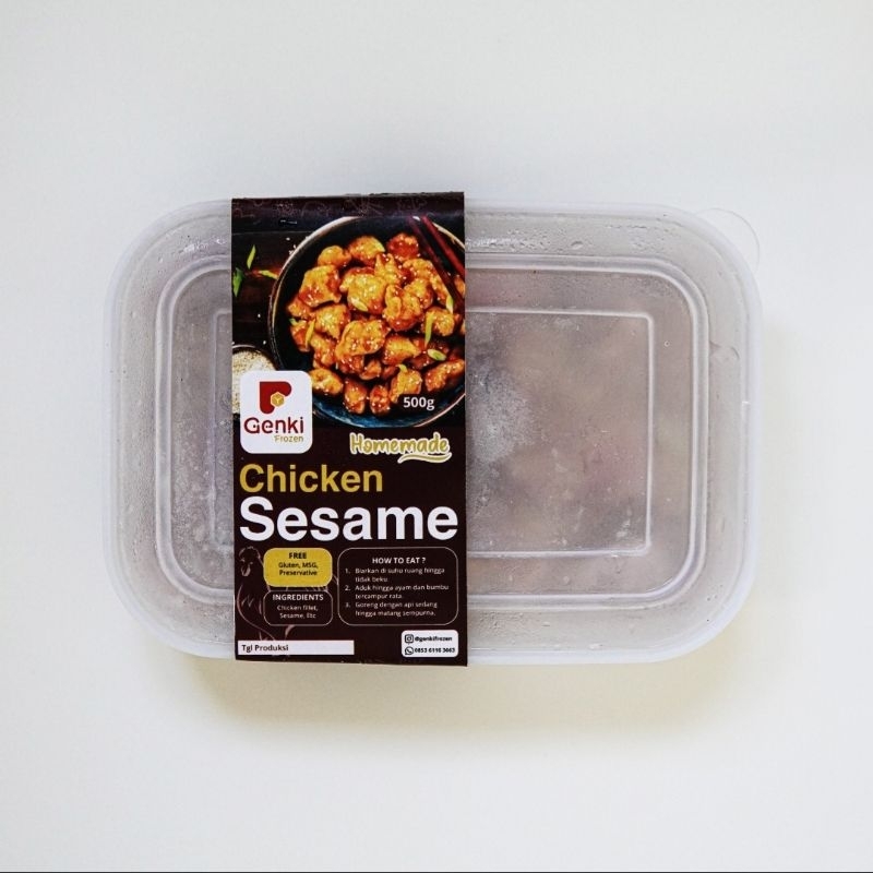 

Chicken Sesame Genki Frozen | Frozen Food | Gluten Free | Non MSG | 100% Premium Quality