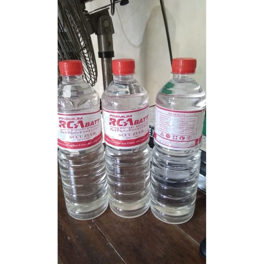 AIR AKI MERAH RCA BATT / AIR ACCU ZUUR RCA BATT 1 LITER