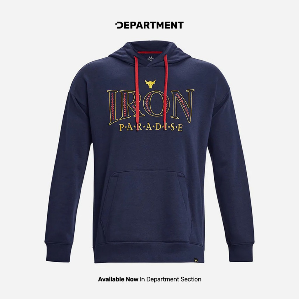UNDER ARMOUR PROJECT ROCK RIVAL HOODIE Hoodie Pria 1380115410 ORI