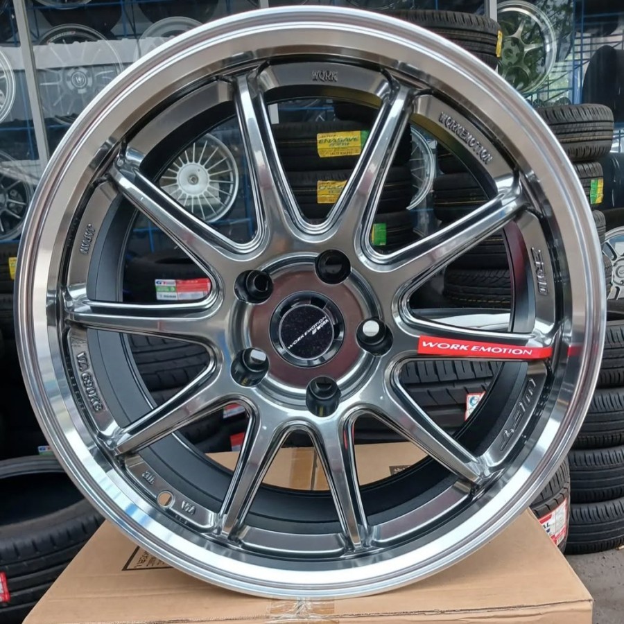velg racing ring 17 WORK ZR10 LEBAR 8 ET 22 velg mobil R17 Innova reborn zenix Civic venturer