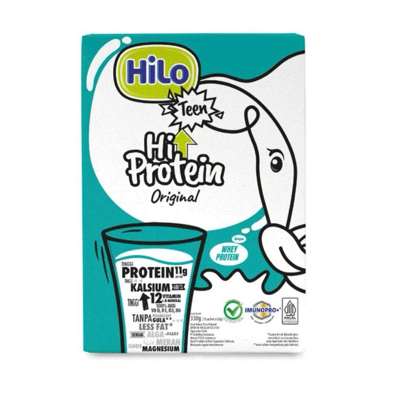 

Hilo Teen Hi Protein Original 330gr (10 Sachet)