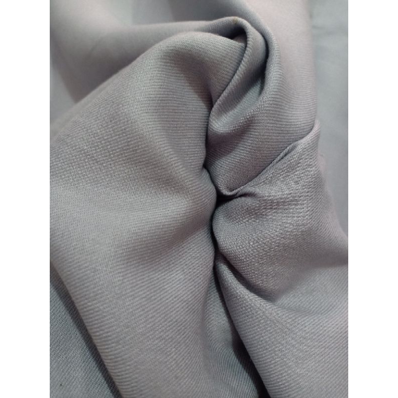 KAIN KATUN HALUS POLOS WARNA ABU-ABU (170 CM = Rp56.000)