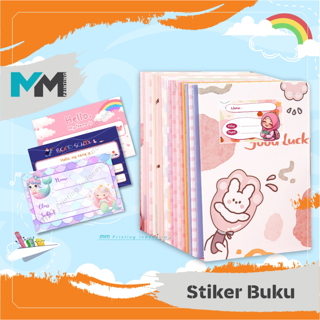 

[20pcs]Stiker buku/Stiker Mata pelajaran/Stiker mata pelajaran/Stiker buku anak/Stiker sekolah Girl