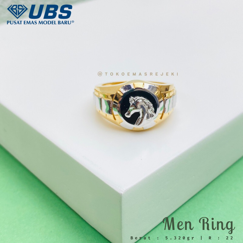 Cincin Fashion Pria Kuda Cat Hitam Mewah Berkelas 8k