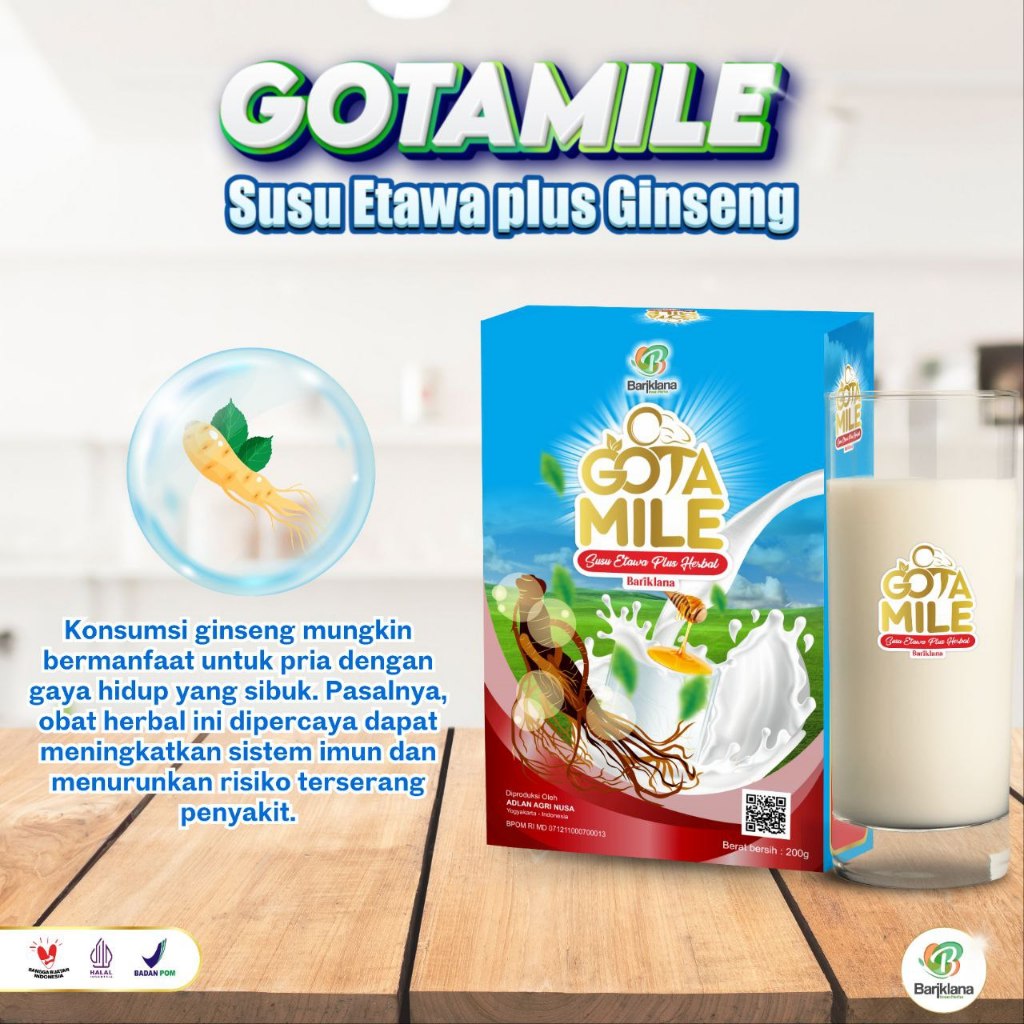 

SUSU GINSENG GOTAMILE PENAMBAH STAMINA