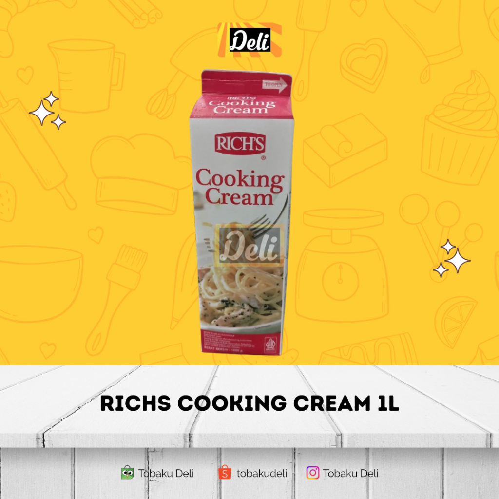 

Richs Cooking Cream 1L Whipping Coooking Cream 1L