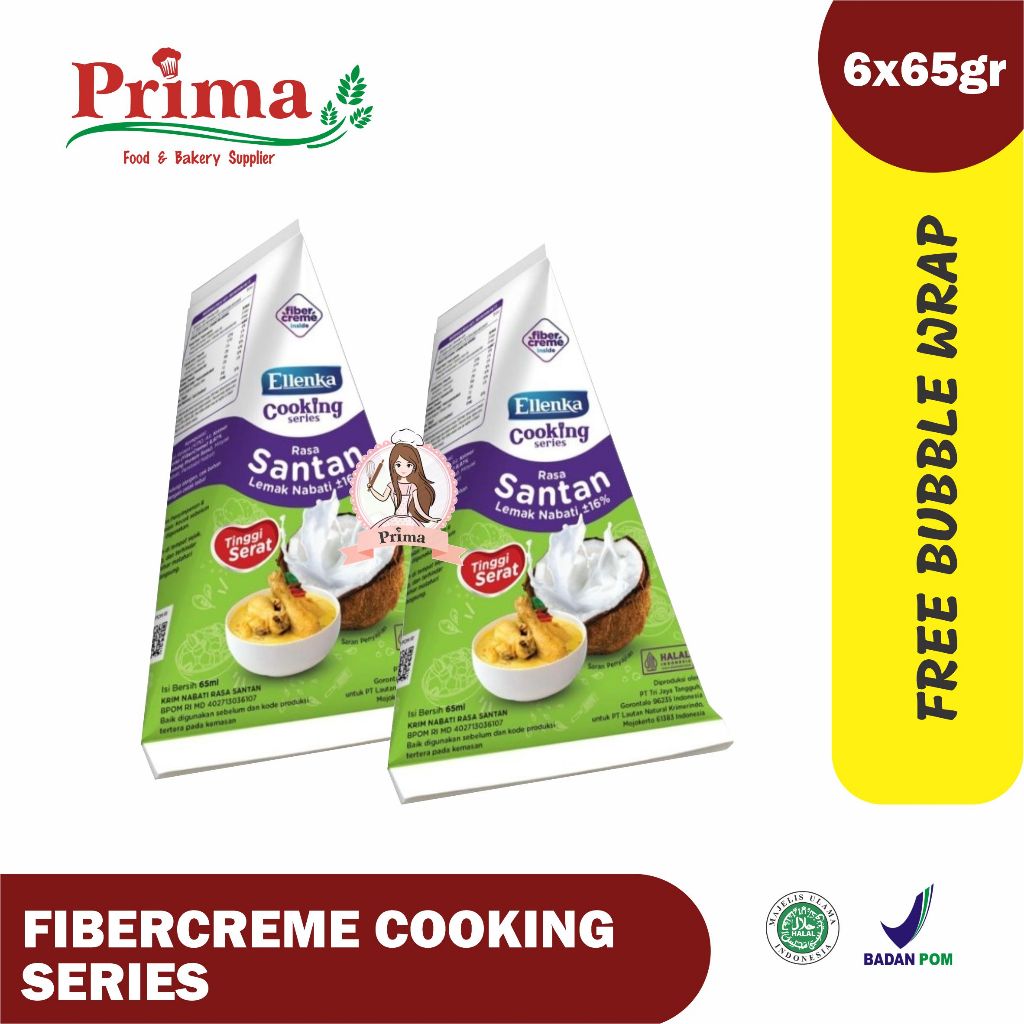 

fibercreme cooking series - santan cair - 6 x 65gr