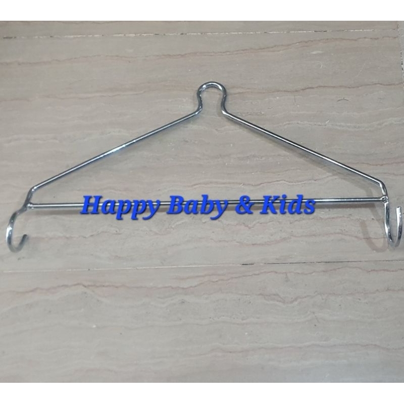 MY DEAR Besi Standard Segitiga Chrome Stainless Steel Ayunan Bayi/ Hanger