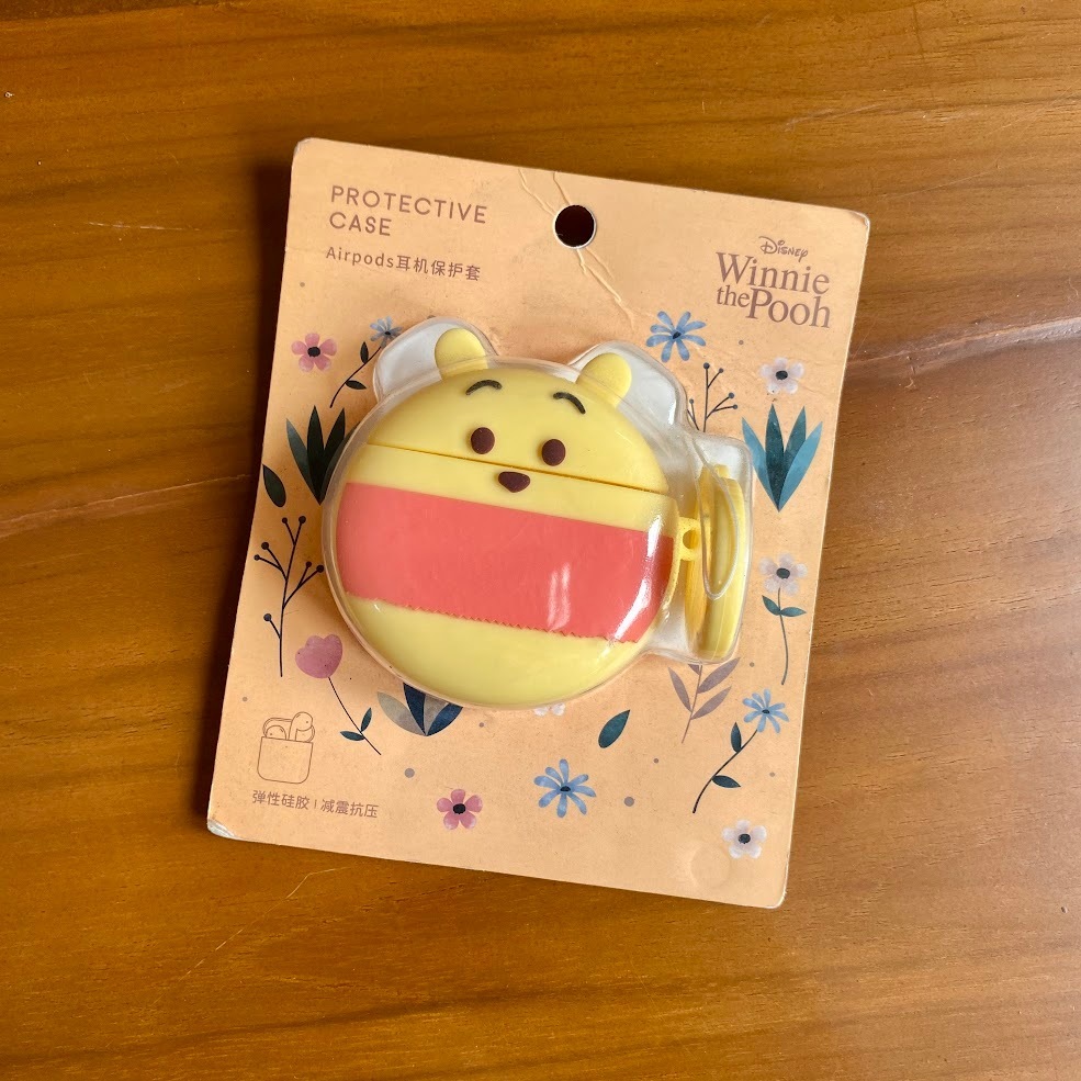 Case Earphone Airpods Winnie The Pooh Silicone Miniso Gelas Sulley Lucu Hadiah Gift Kado