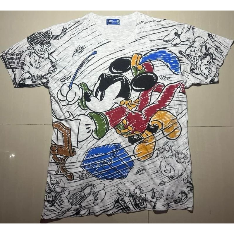 kaos Miki crayon all over print