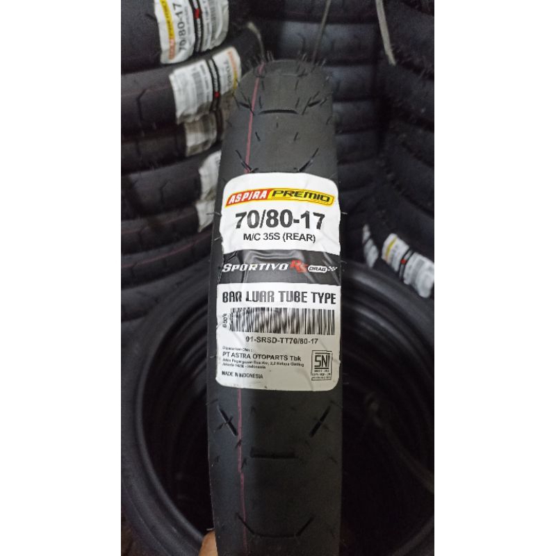 BAN MOTOR ASPIRA PREMIO - SPORTIVO RS D, DRAG - 70/80-17 (Drag race)