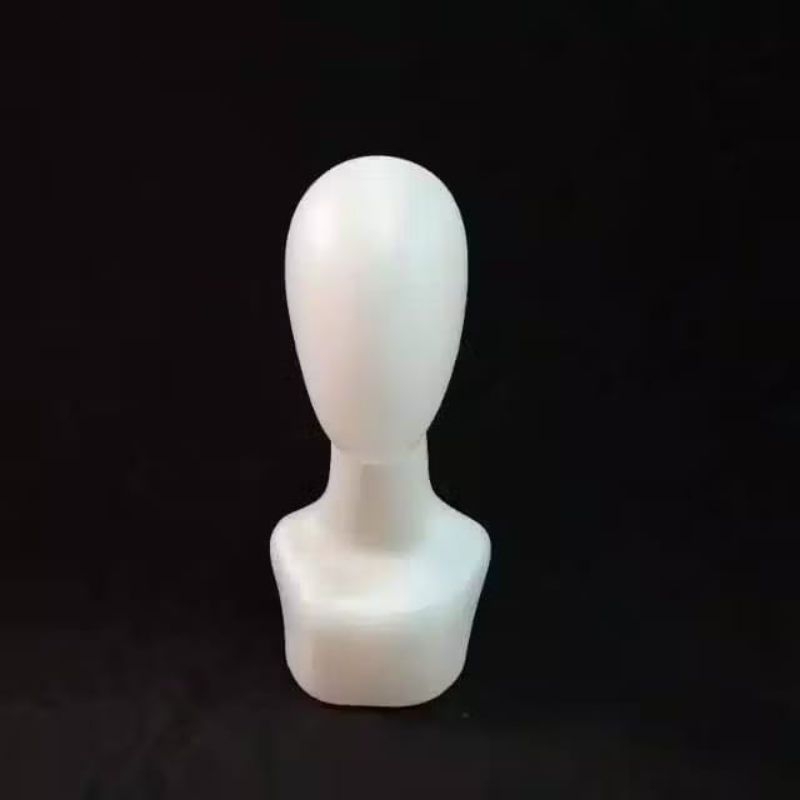 Patung Manekin Kepala Polos Putih Tanpa MakeUp Display Jilbab Manekin Jilbab Patung Jilbab