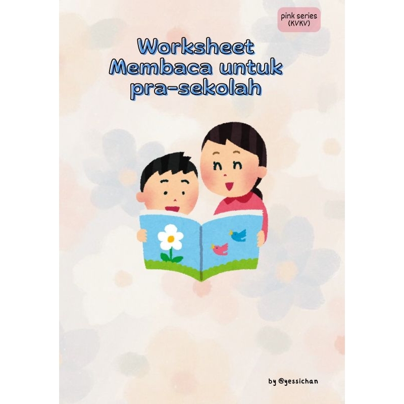 Worksheet/Workbook/Printable membaca untuk anak pra-sekolah
