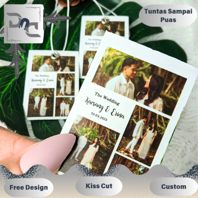 

Hangtag Wedding Souvenir Label Hang Tag Pernikahan Custom Ucapan Nikah Dnd