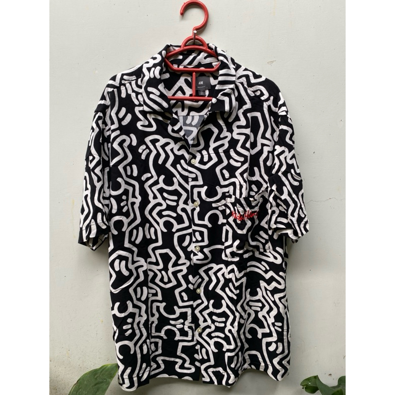 KEMEJA H&M KEITH HARING