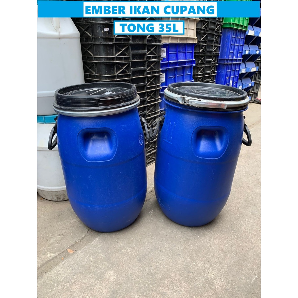 Tong Drum sampah Bekas Gula Tong Drum Foodgrade / Tong Sampah Tong Drum 30kg