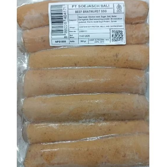 

Sosis Sapi Bratwurst 500 gr (PT. Soejasch)