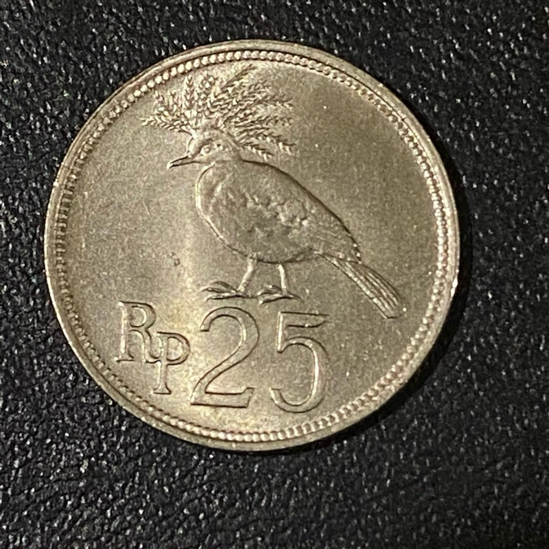 MAHAR 25 RUPIAH KOIN INDONESIA ORIGINAL & PAKET  MIX MATERIAL KERTAS & LOGAM