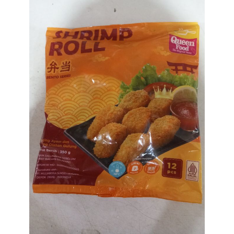 

Shrimp Roll 12 Pcs 350 Gram / Ayam & Udang Olahan QUEEN FOOD