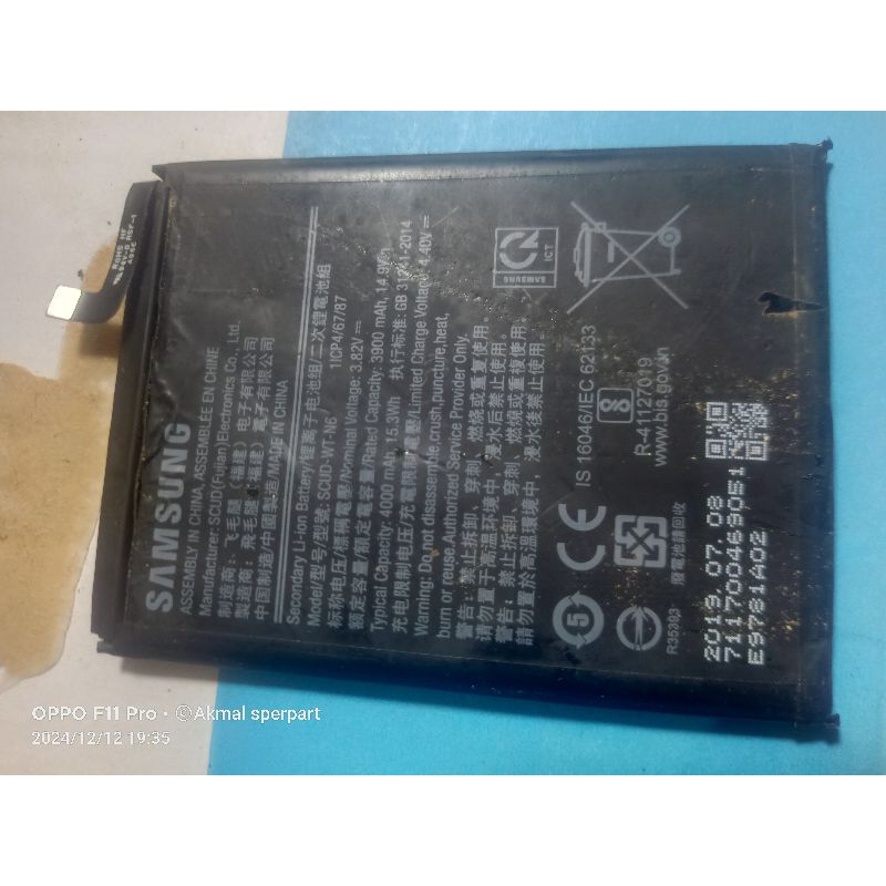 BATERAI SAMSUNG A20s _ A10s ORIGINAL CABUTAN