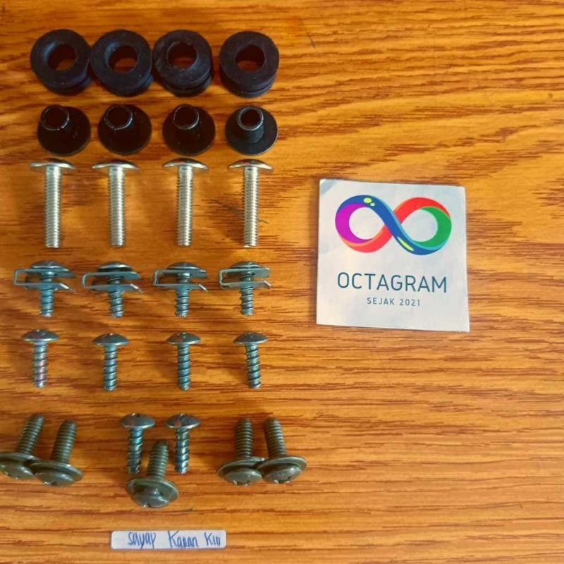 baut sayap kanan kiri Jupiter z lama / baut sayap kanan kiri Jupiter z lengkap