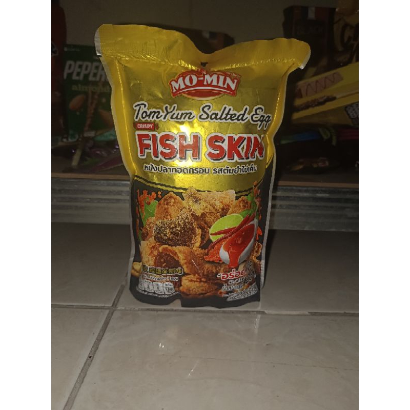 

fish skin tomyum salted egg