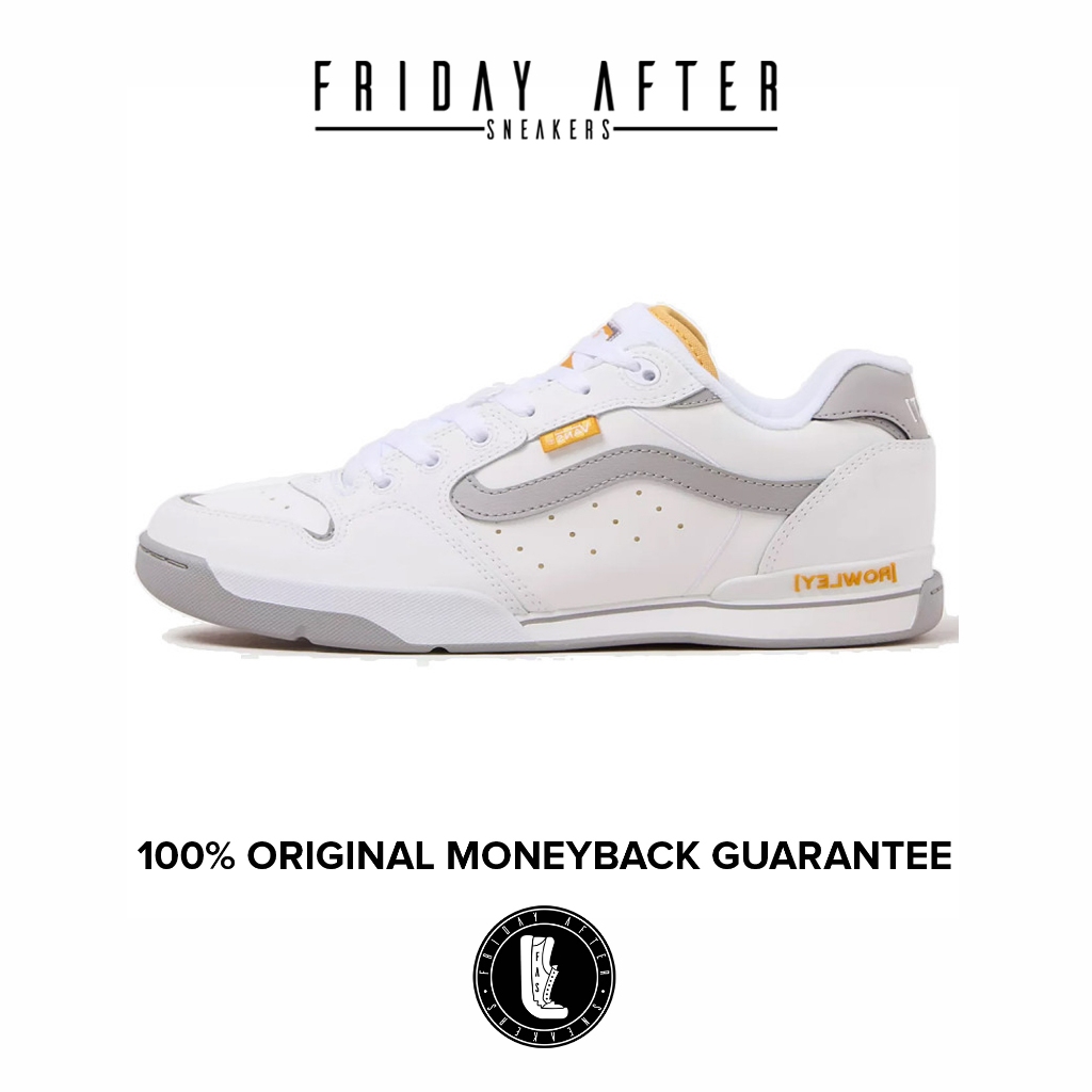 Sepatu Sneakers Pria Vans Rowley XLT White Grey Original Resmi