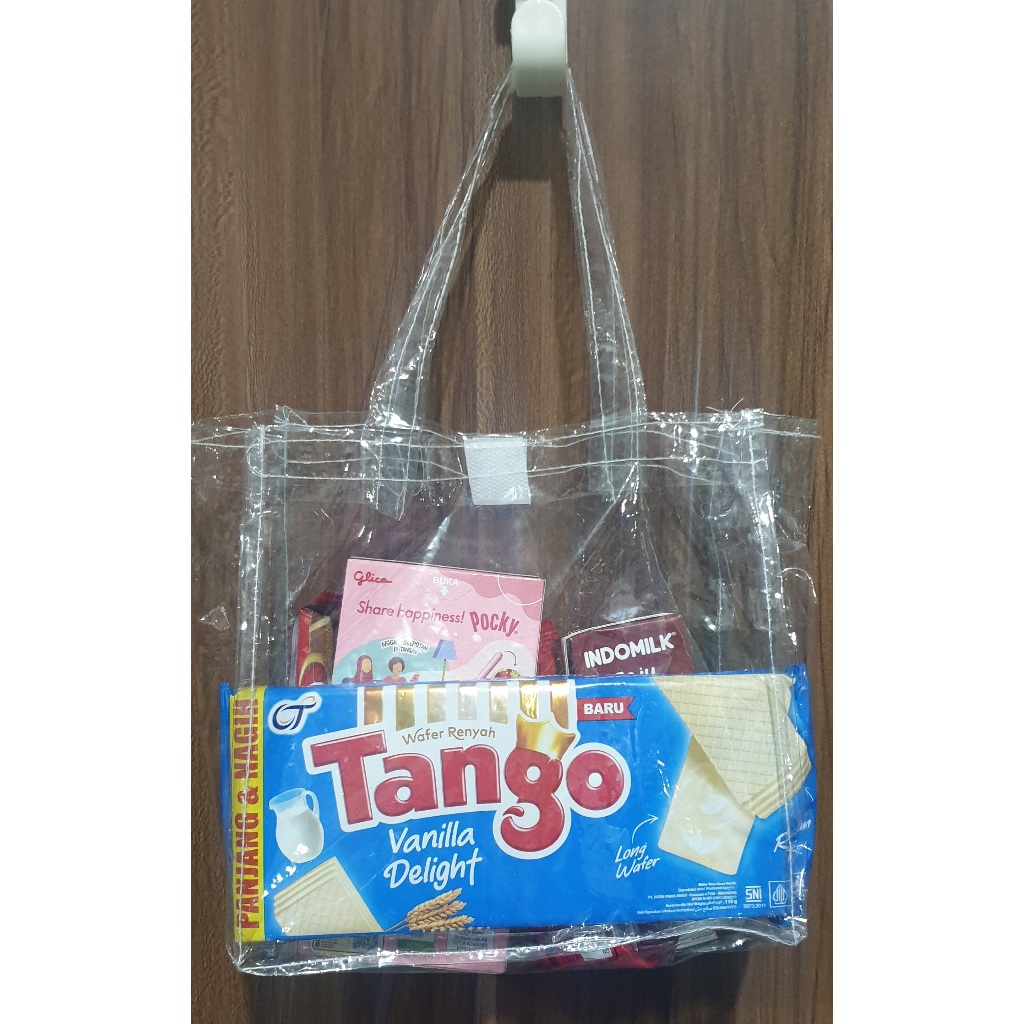 

Tas Mika Bening Transparan Tebal 20 x 20 x 10 cm, Souvenir Ulang Tahun Anak, Aqiqah, Snack Ultah Kue Lebaran/Natal/Imlek/acara kantor pesta