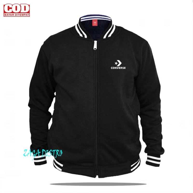 Jaket Varsity Converse Terbaru / Jaket Hoodie Distro / Kualitas Terbaik