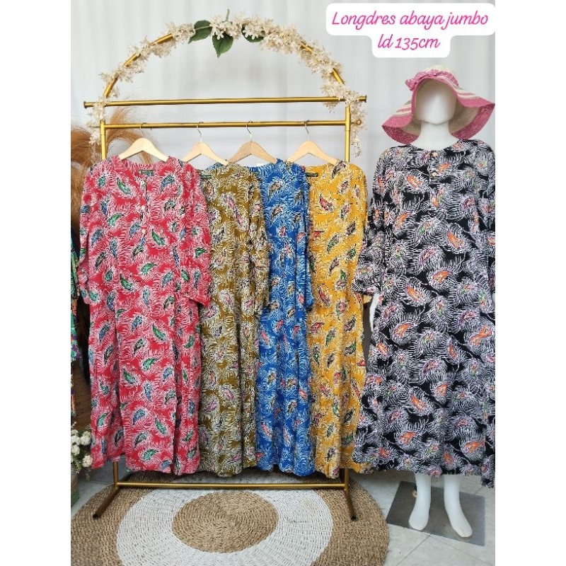 ABAYA KENCANA UNGU LABEL BIRU JUMBO