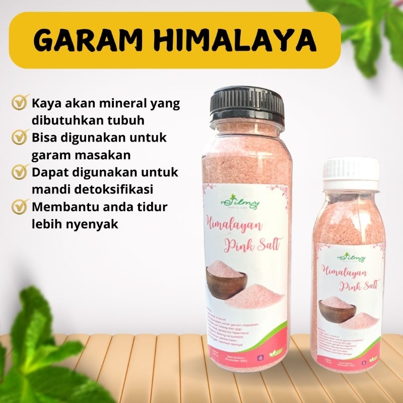 

garam obat Silmy Himalayan Pink Salt garam Himalaya Himsalt 150gr 300gr 500gr garam detox alami murah