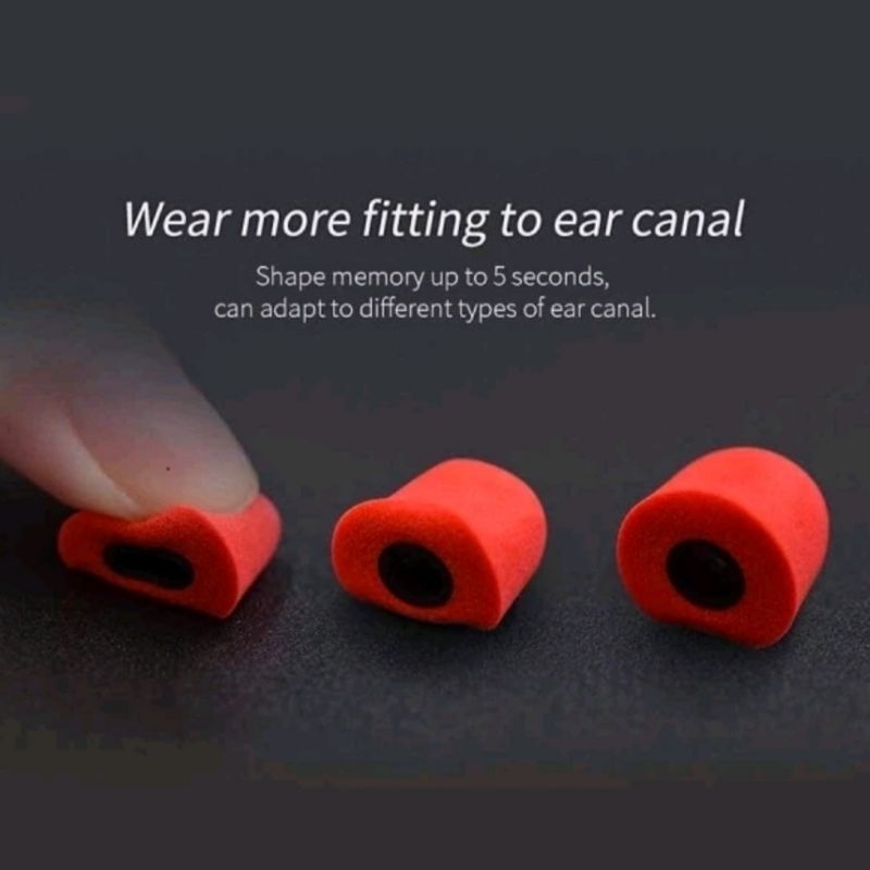 Karet Headset Eartips Memory Foam High Quality for KZ EDX Pro / KZ ZST X / KZ DQ6 / KZ ZSN Pro