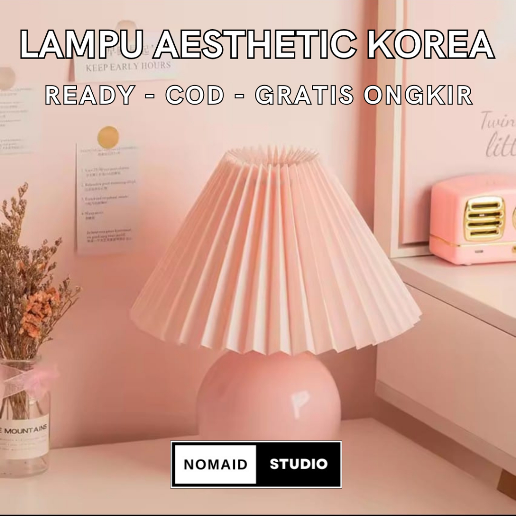 Nomaid.id - Lampu Korea Aesthetic TA216 - Lampu Vintage Classic - Lampu Meja Korean Aesthetic -