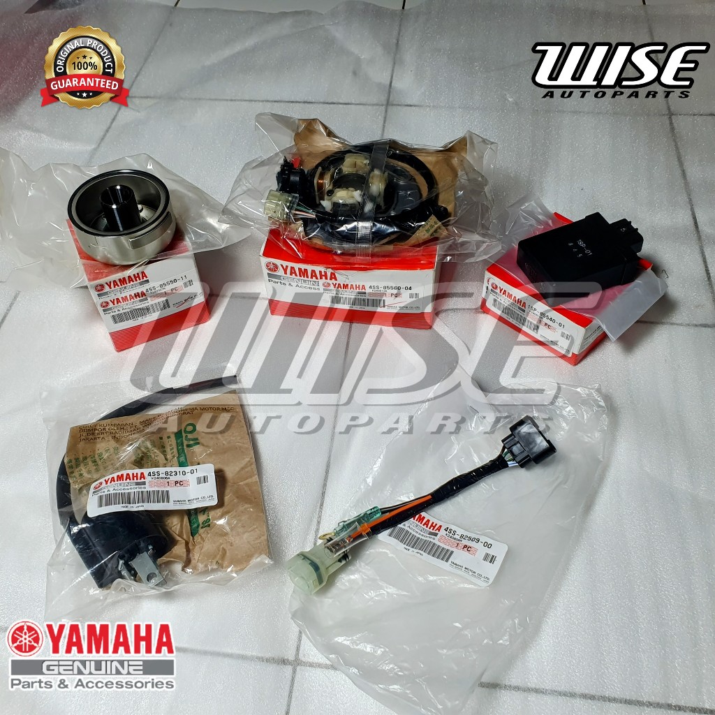 FULLSET KELISTRIKAN YZ125 ORI YGP ORIGINAL YAMAHA YZ 125 FULL SET PENGAPIAN COIL KOIL CDI SPUL MAGNE