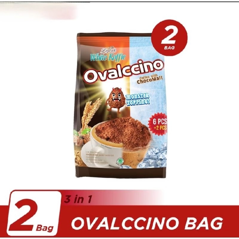 

Luwak White Koffie Ovalccino kopi Bag 6+2x25gr twin pack (2bags)