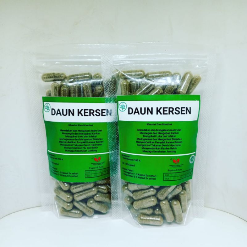 kapsul daun kersen isi 100 kapsul
