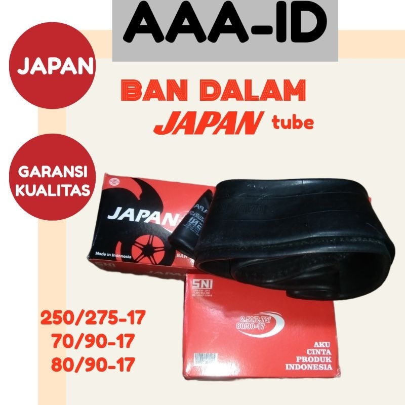 Ban dalam 250 275 17 Japan tube 80/90-17