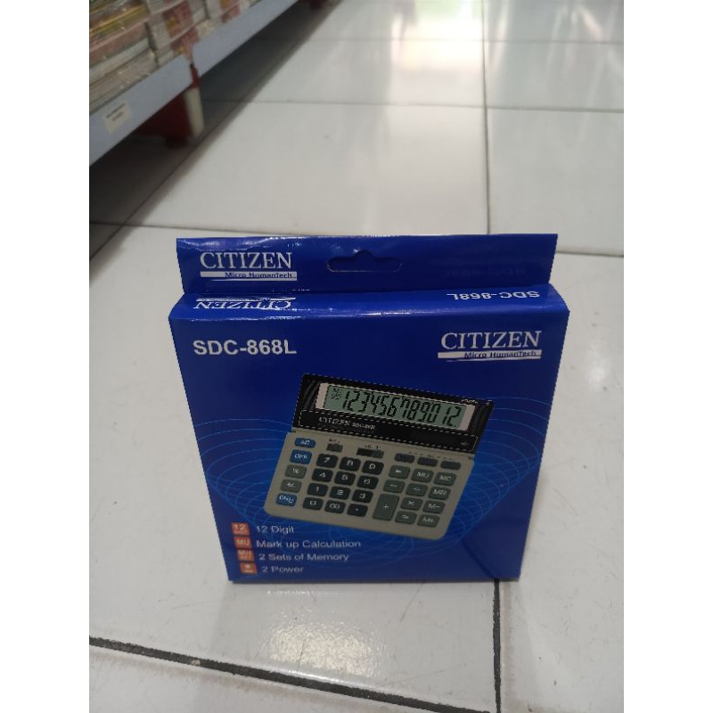 

calculator/kalkulator citizen SDC-868L besar 12 digit 1 pcs